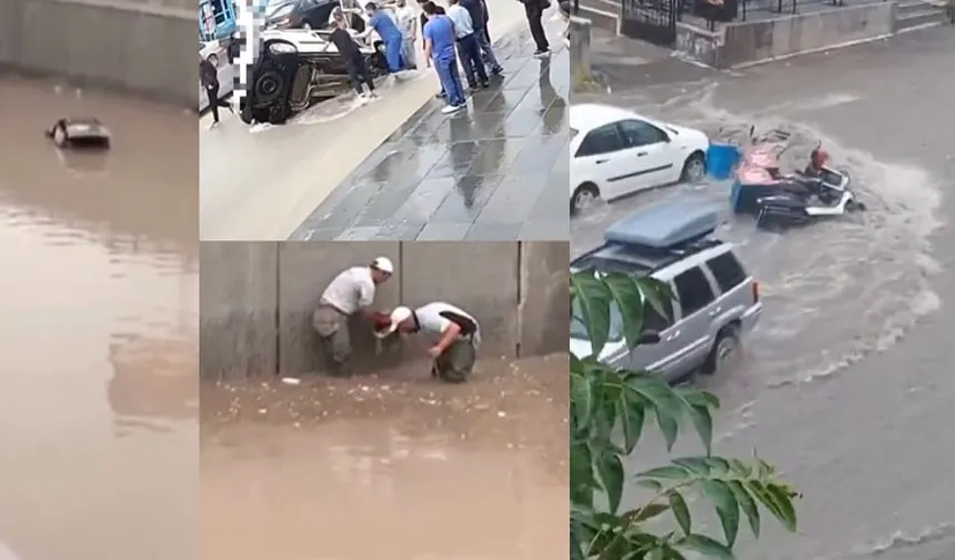 Sel Ankara’yı yuttu! Batçıklar kapandı, araçlar suya gömüldü